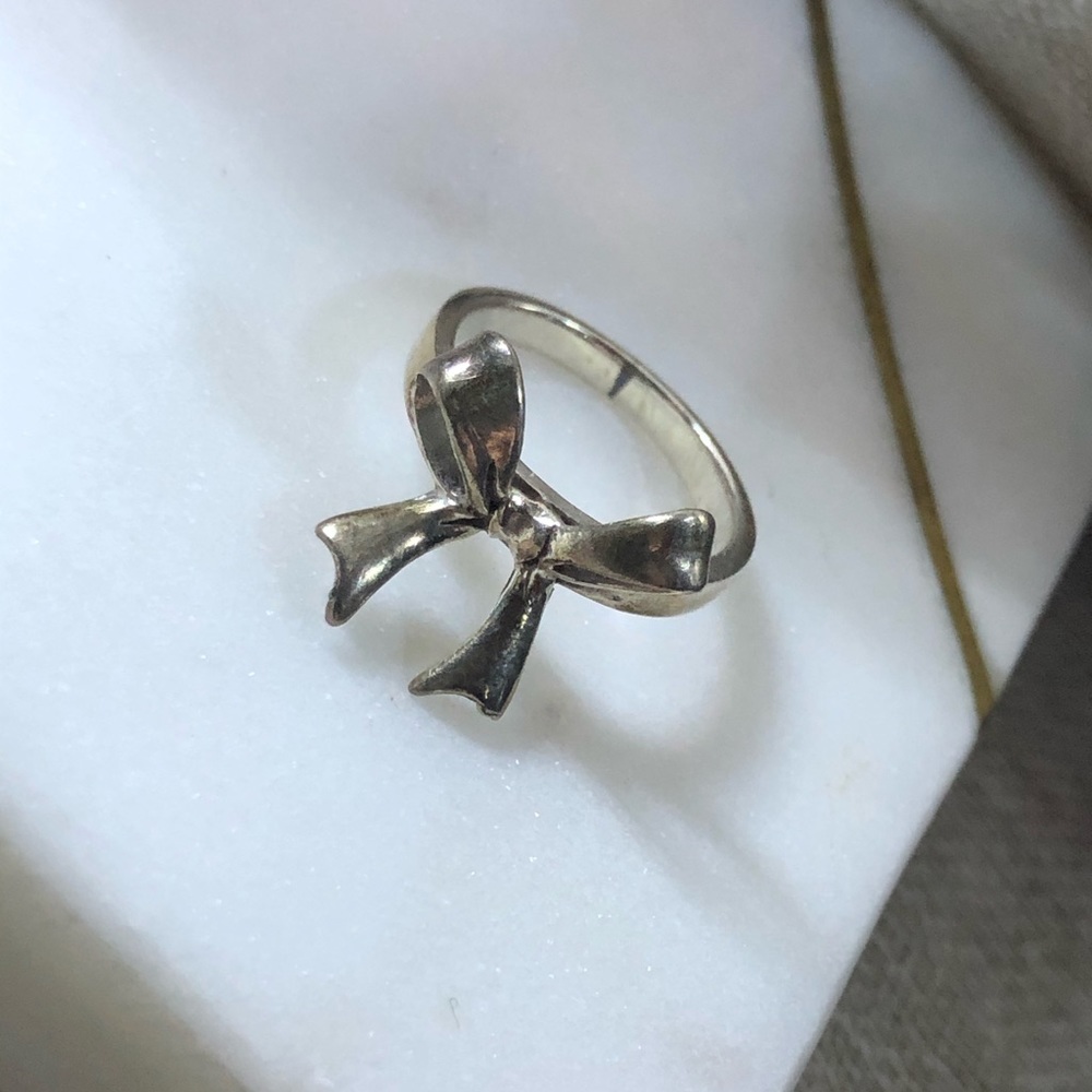 Silver Bow Ring
